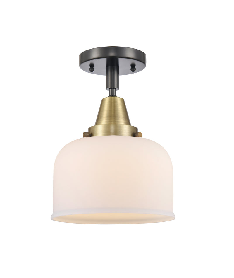 Innovations 447-1C-BAB-G71 One Light Flush Mount, Black Antique Brass