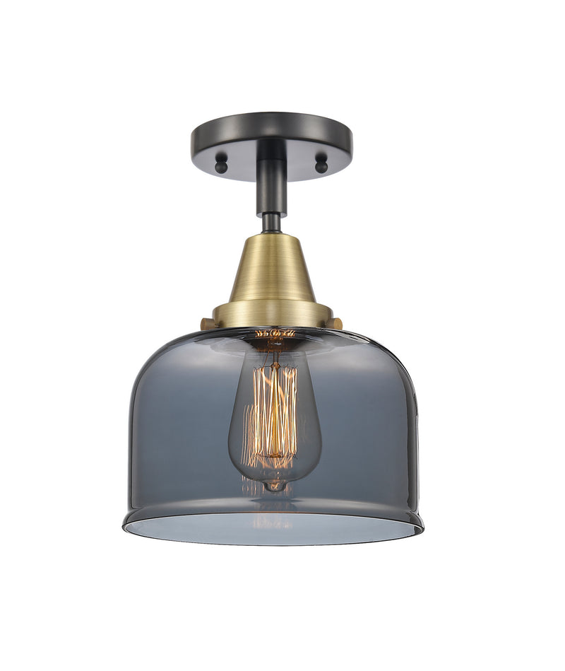 Innovations 447-1C-BAB-G73 One Light Flush Mount, Black Antique Brass