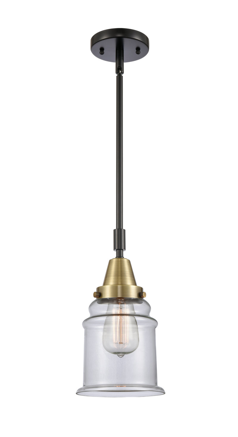 Innovations 447-1S-BAB-G182 One Light Mini Pendant, Black Antique Brass