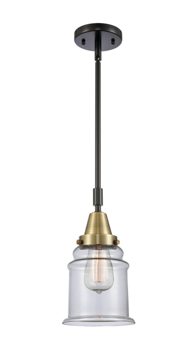 Innovations 447-1S-BAB-G182 One Light Mini Pendant, Black Antique Brass