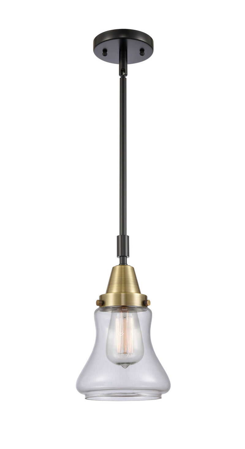 Innovations 447-1S-BAB-G192 One Light Mini Pendant, Black Antique Brass