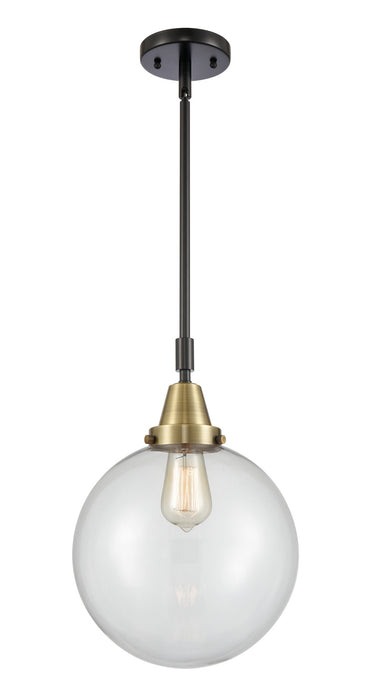 Innovations 447-1S-BAB-G202-10 One Light Mini Pendant, Black Antique Brass