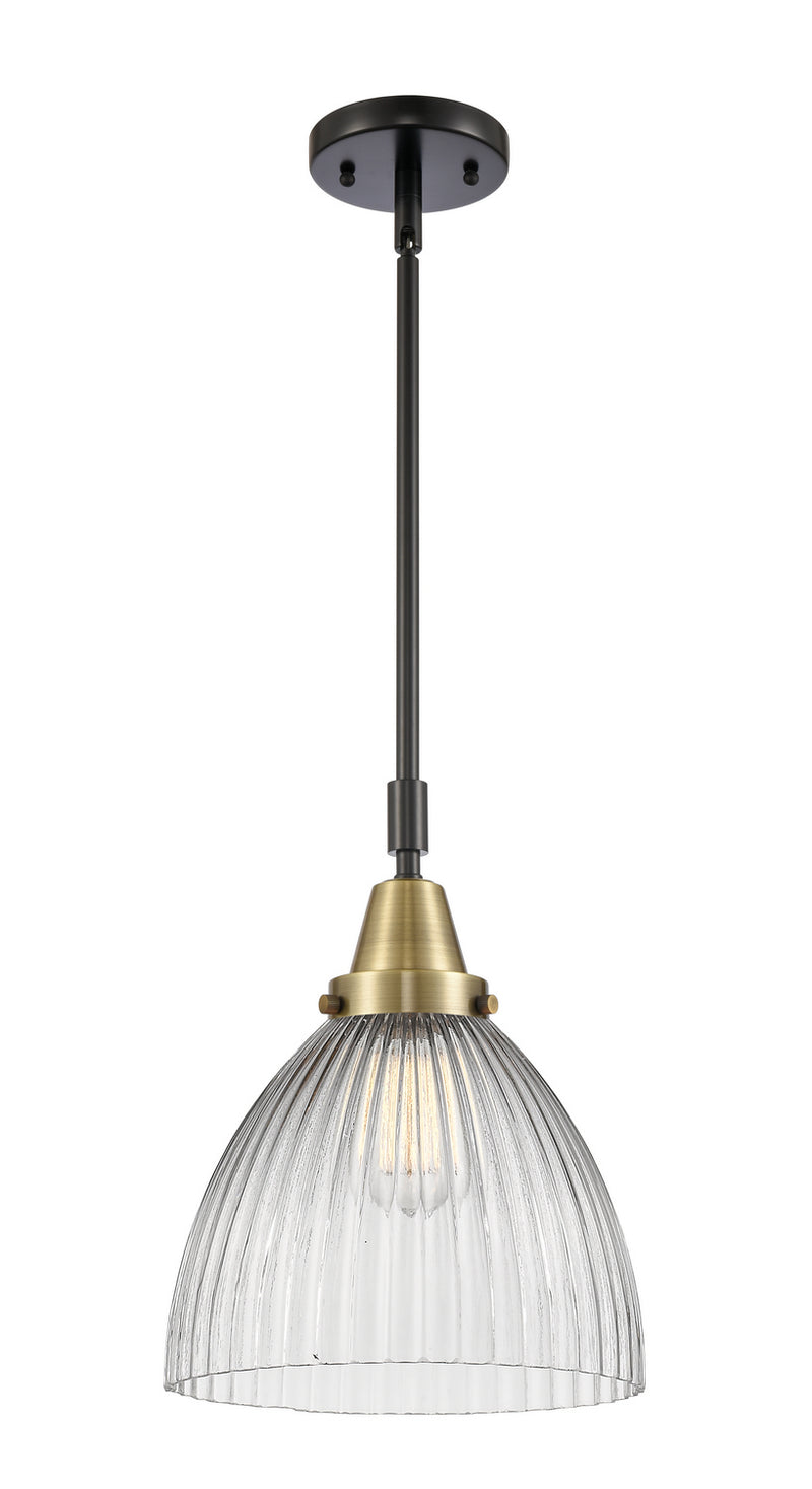 Innovations 447-1S-BAB-G222-LED LED Mini Pendant, Black Antique Brass