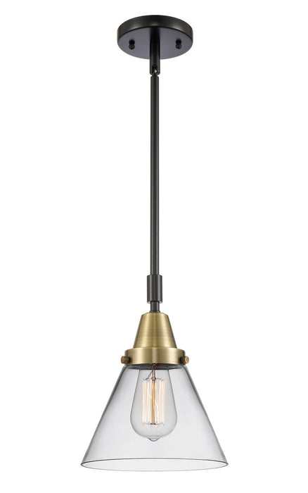 Innovations 447-1S-BAB-G42 One Light Mini Pendant, Black Antique Brass
