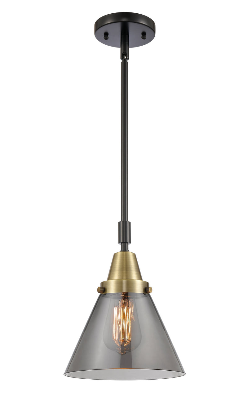 Innovations 447-1S-BAB-G43 One Light Mini Pendant, Black Antique Brass