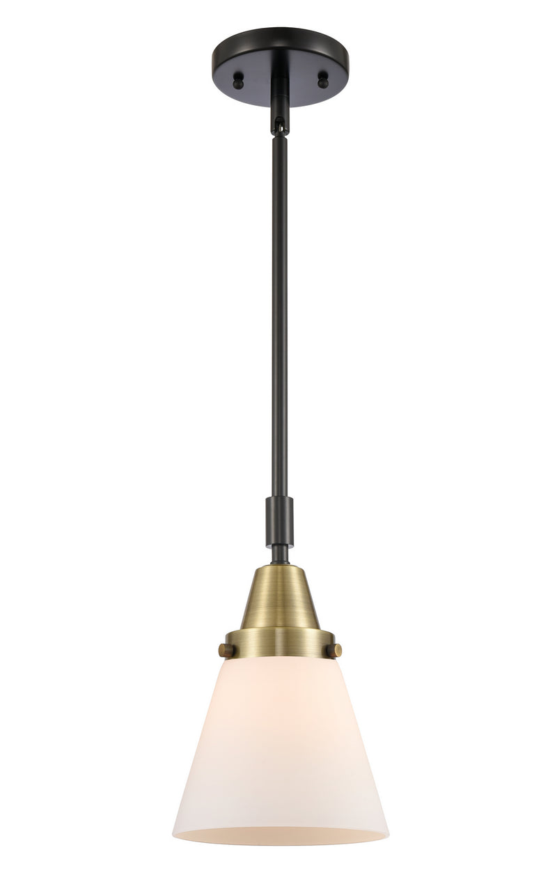 Innovations 447-1S-BAB-G61 One Light Mini Pendant, Black Antique Brass
