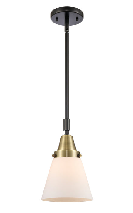 Innovations 447-1S-BAB-G61 One Light Mini Pendant, Black Antique Brass