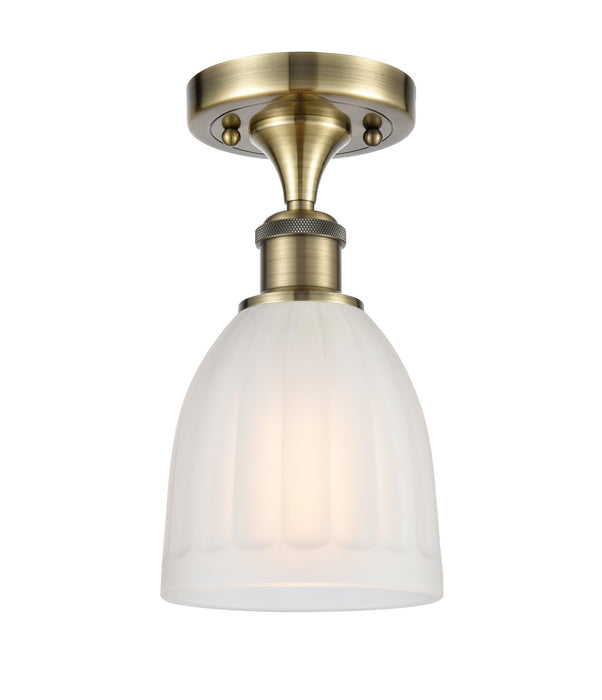 Innovations 516-1C-AB-G441 One Light Semi-Flush Mount, Antique Brass