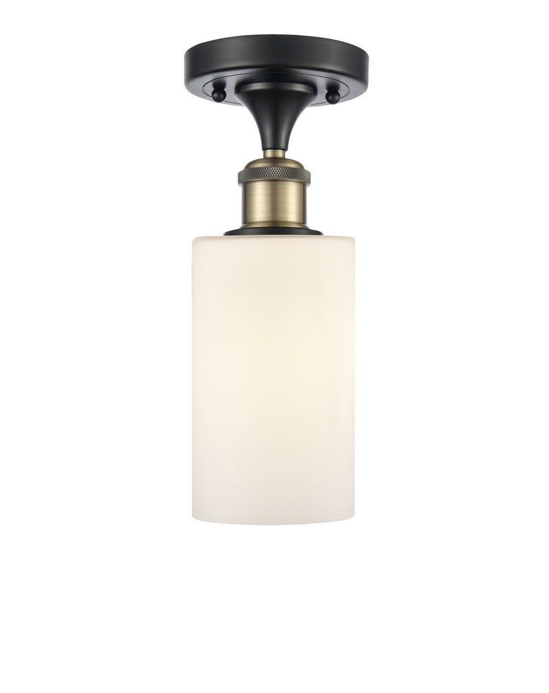 Innovations 516-1C-BAB-G801 One Light Semi-Flush Mount, Black Antique Brass
