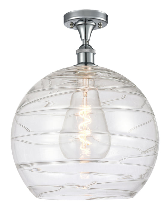 Innovations 516-1C-PC-G1213-14 One Light Semi-Flush Mount, Polished Chrome