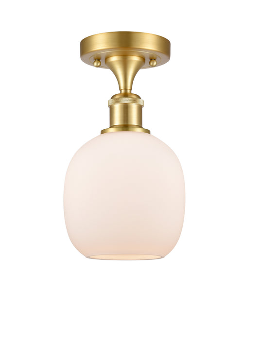 Innovations 516-1C-SG-G101-LED LED Semi-Flush Mount, Satin Gold