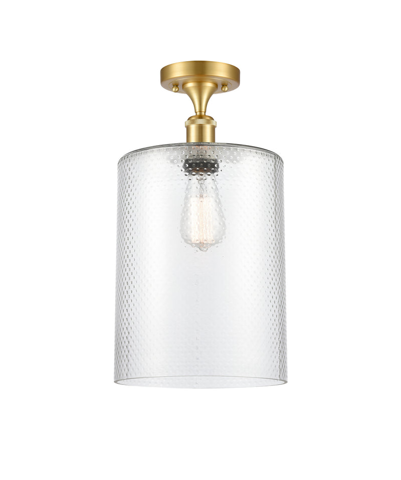 Innovations 516-1C-SG-G112-L-LED LED Semi-Flush Mount, Satin Gold