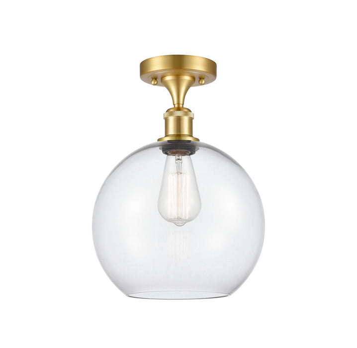 Innovations 516-1C-SG-G122-10-LED LED Semi-Flush Mount, Satin Gold