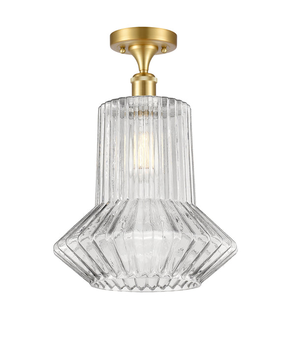 Innovations 516-1C-SG-G212-LED LED Semi-Flush Mount, Satin Gold
