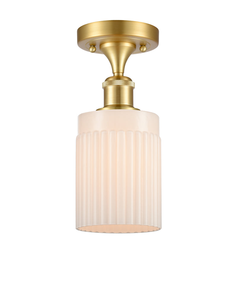 Innovations 516-1C-SG-G341-LED LED Semi-Flush Mount, Satin Gold