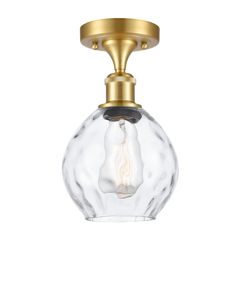 Innovations 516-1C-SG-G362-LED LED Semi-Flush Mount, Satin Gold