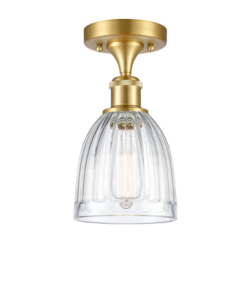Innovations 516-1C-SG-G442-LED LED Semi-Flush Mount, Satin Gold