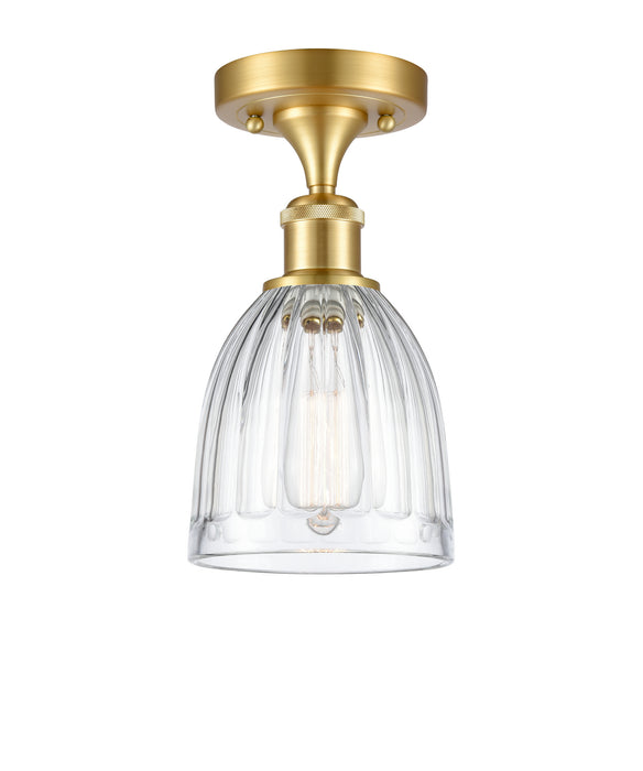 Innovations 516-1C-SG-G442-LED LED Semi-Flush Mount, Satin Gold