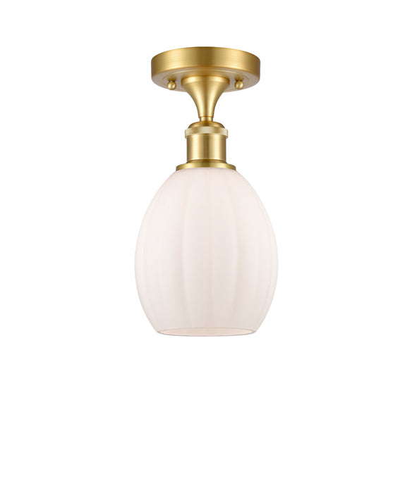 Innovations 516-1C-SG-G81-LED LED Semi-Flush Mount, Satin Gold