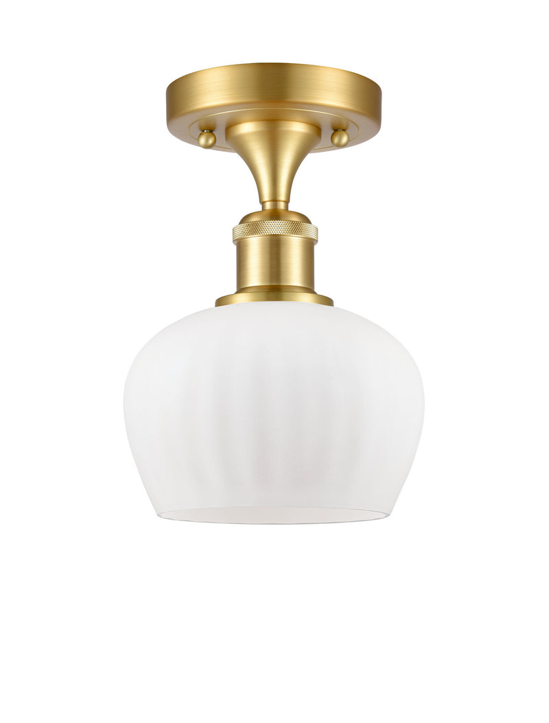 Innovations 516-1C-SG-G91-LED LED Semi-Flush Mount, Satin Gold
