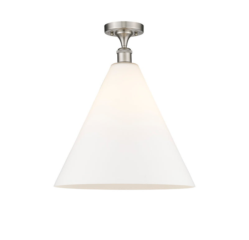 Innovations 516-1C-SN-GBC-161-LED LED Semi-Flush Mount, Brushed Satin Nickel