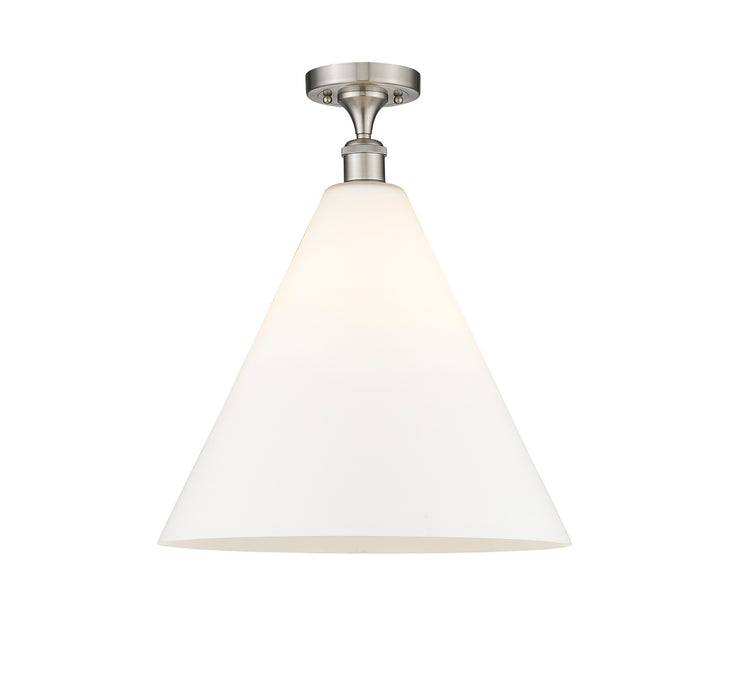 Innovations 516-1C-SN-GBC-161-LED LED Semi-Flush Mount, Brushed Satin Nickel