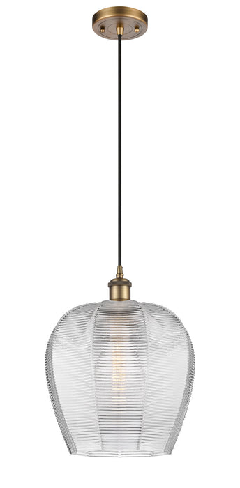 Innovations 516-1P-BB-G462-12 One Light Mini Pendant, Brushed Brass
