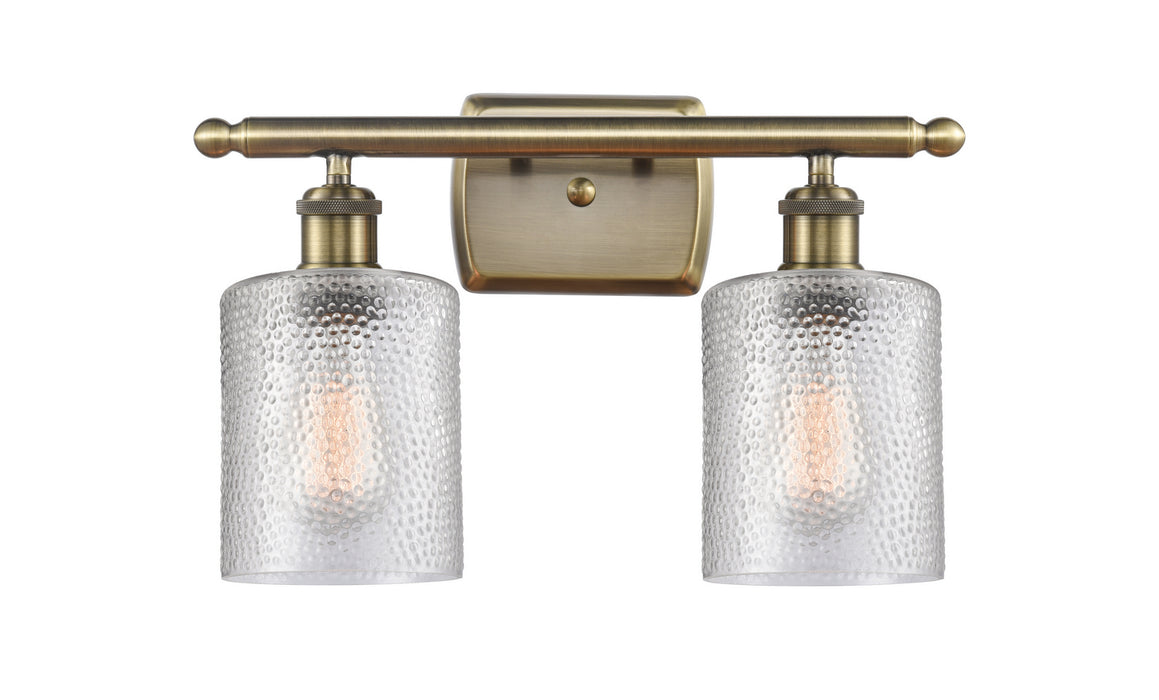 Innovations 516-2W-AB-G112 Two Light Bath Vanity, Antique Brass