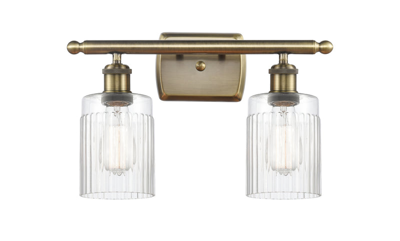 Innovations 516-2W-AB-G342 Two Light Bath Vanity, Antique Brass