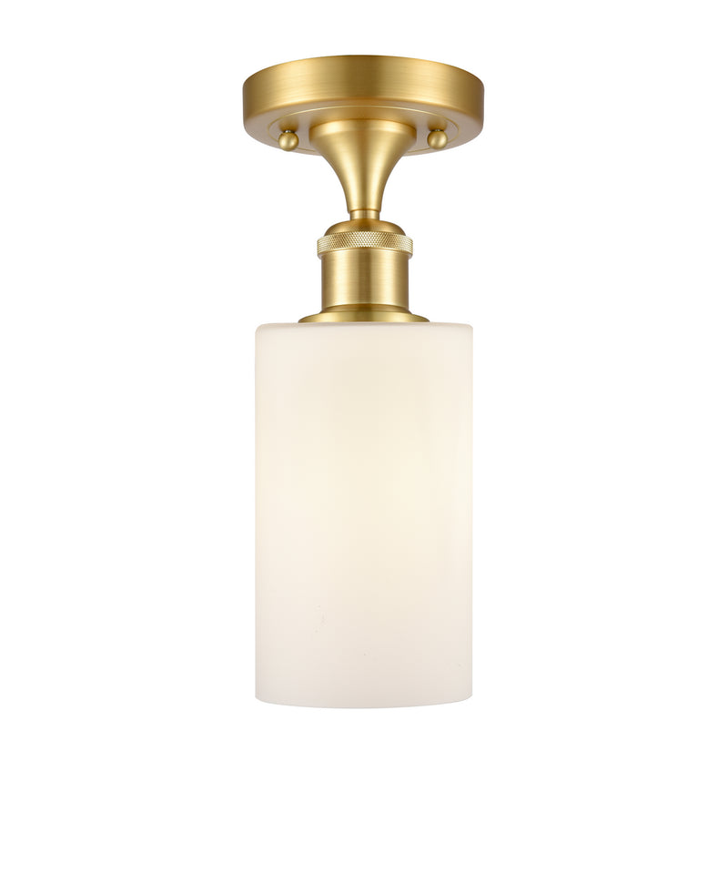 Innovations 516-1C-SG-G801 One Light Semi-Flush Mount, Satin Gold