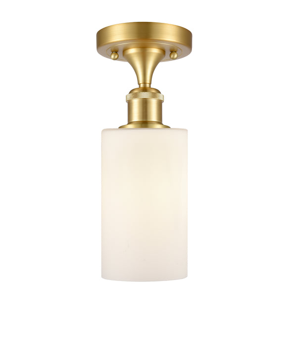 Innovations 516-1C-SG-G801-LED LED Semi-Flush Mount, Satin Gold