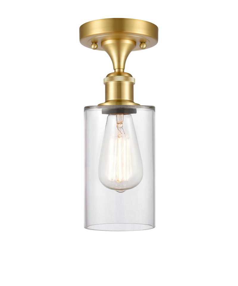 Innovations 516-1C-SG-G802 One Light Semi-Flush Mount, Satin Gold