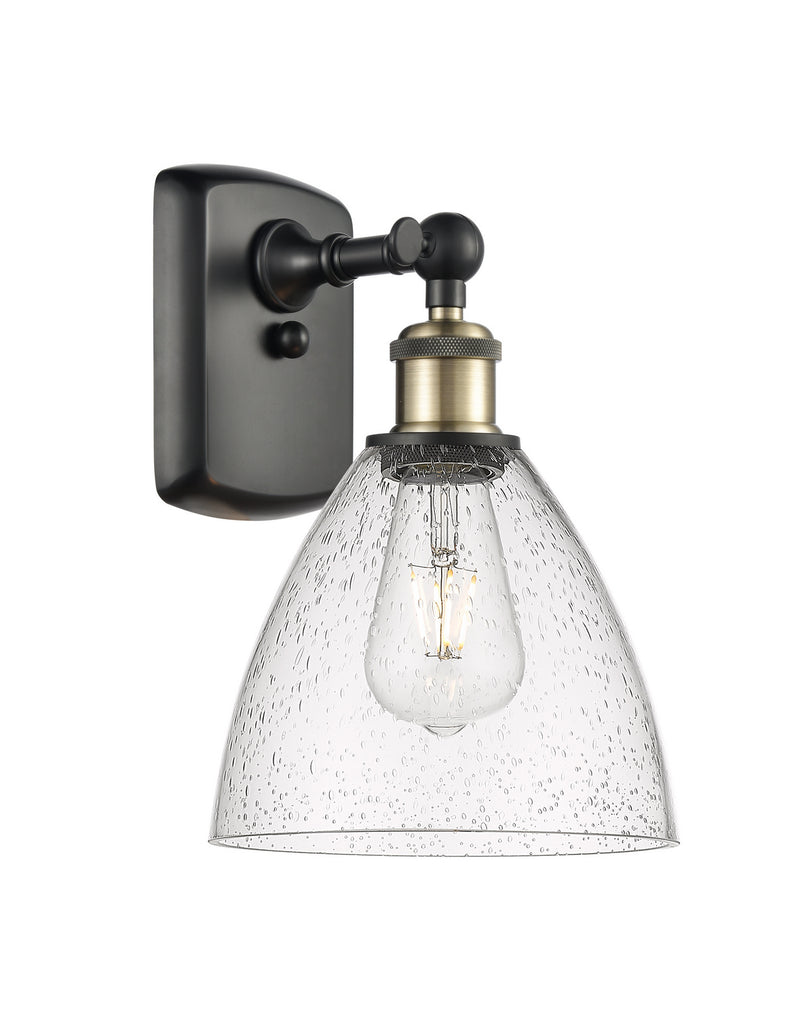 Innovations 516-1W-BAB-GBD-754 One Light Wall Sconce, Black Antique Brass