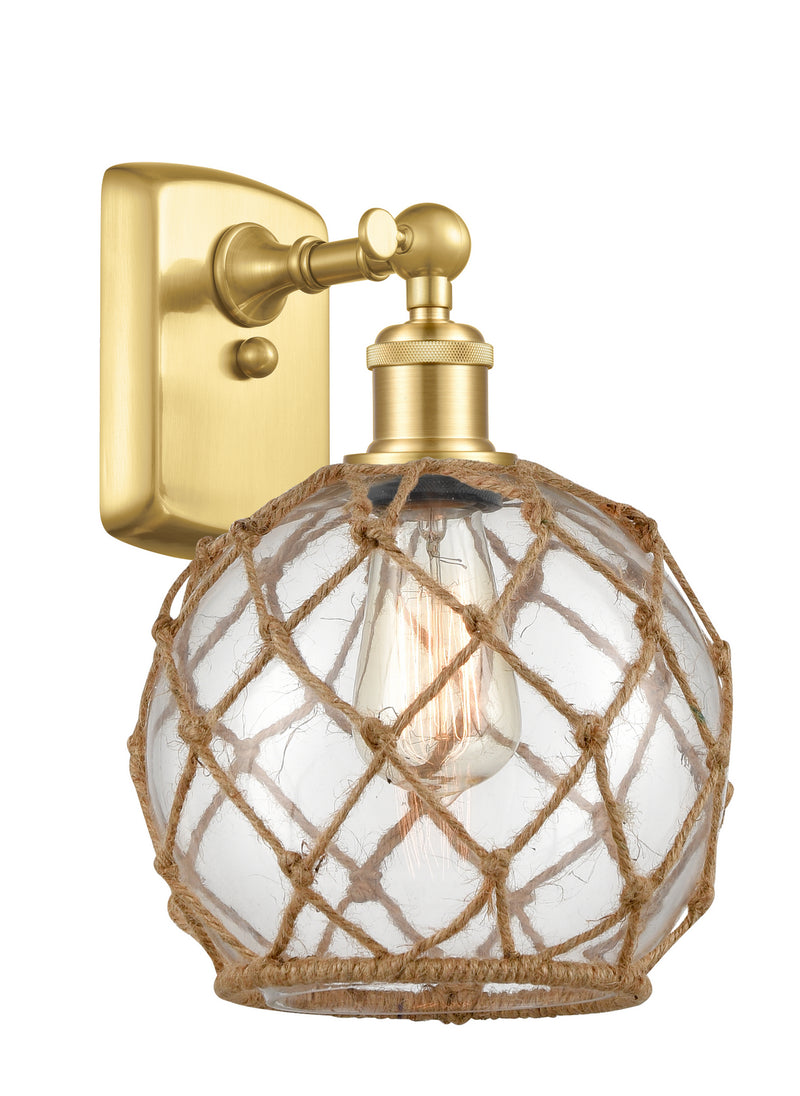 Innovations 516-1W-SG-G122-8RB-LED LED Wall Sconce, Satin Gold