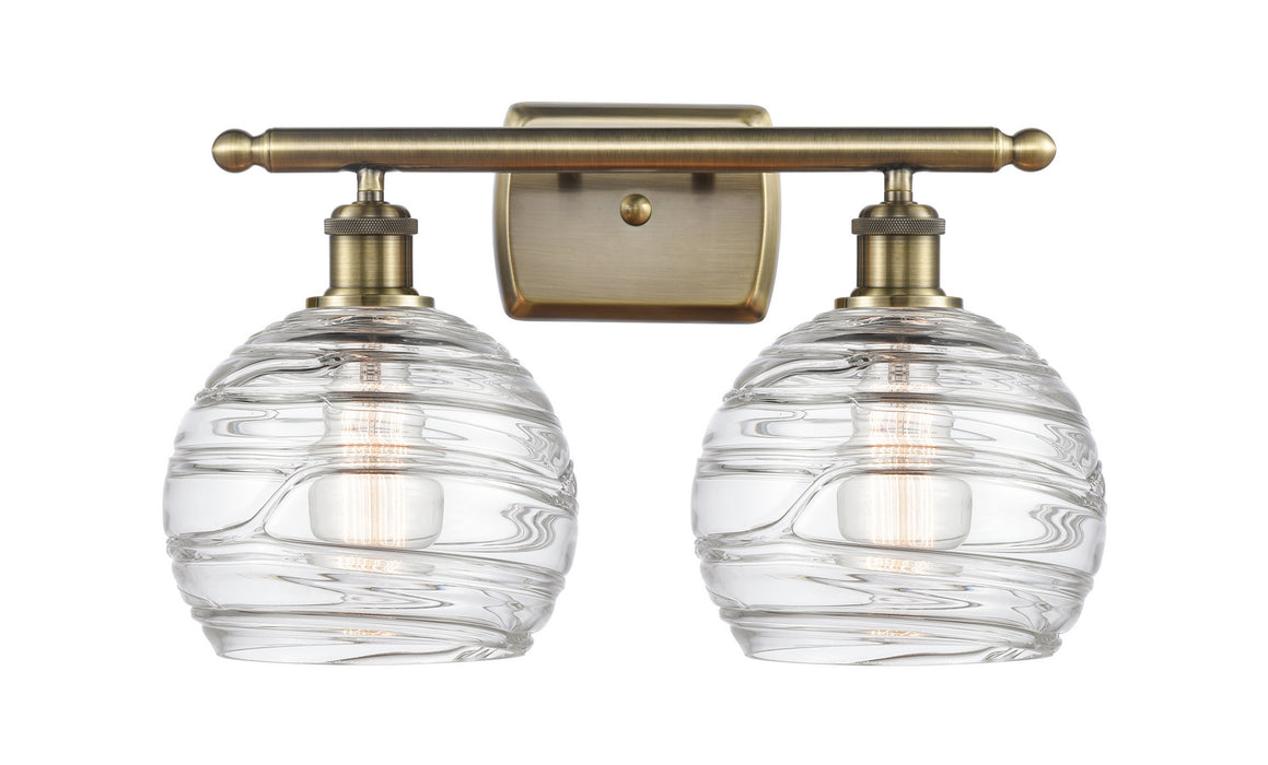 Innovations 516-2W-AB-G1213-8-LED LED Bath Vanity, Antique Brass