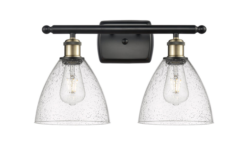 Innovations 516-2W-BAB-GBD-754 Two Light Bath Vanity, Black Antique Brass