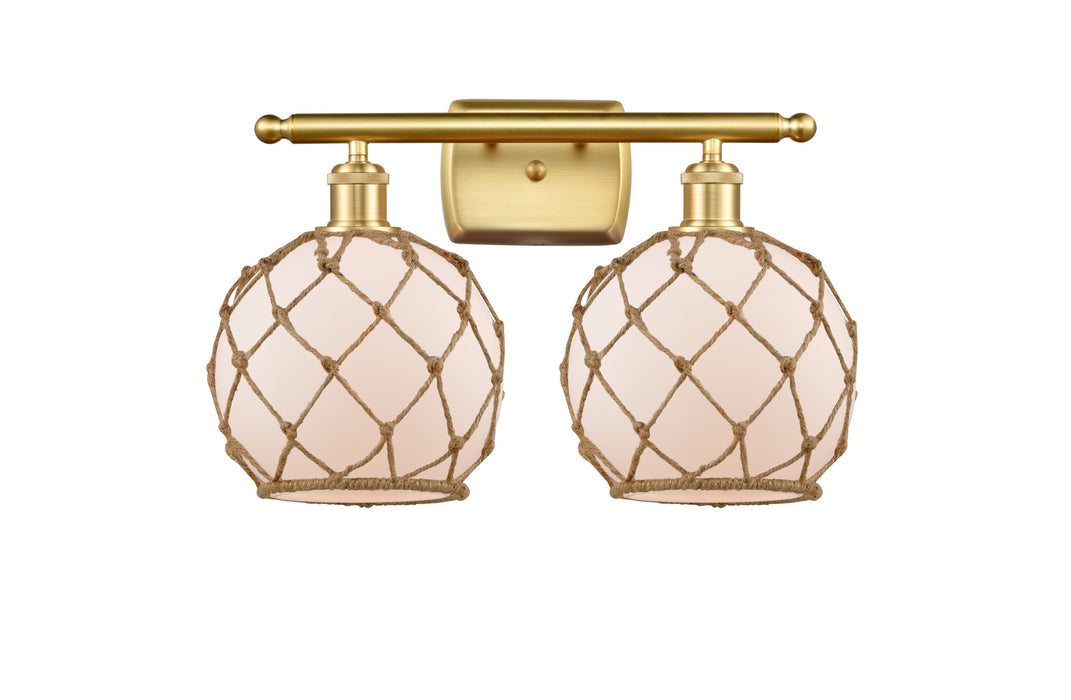 Innovations 516-2W-SG-G121-8RB-LED LED Bath Vanity, Satin Gold