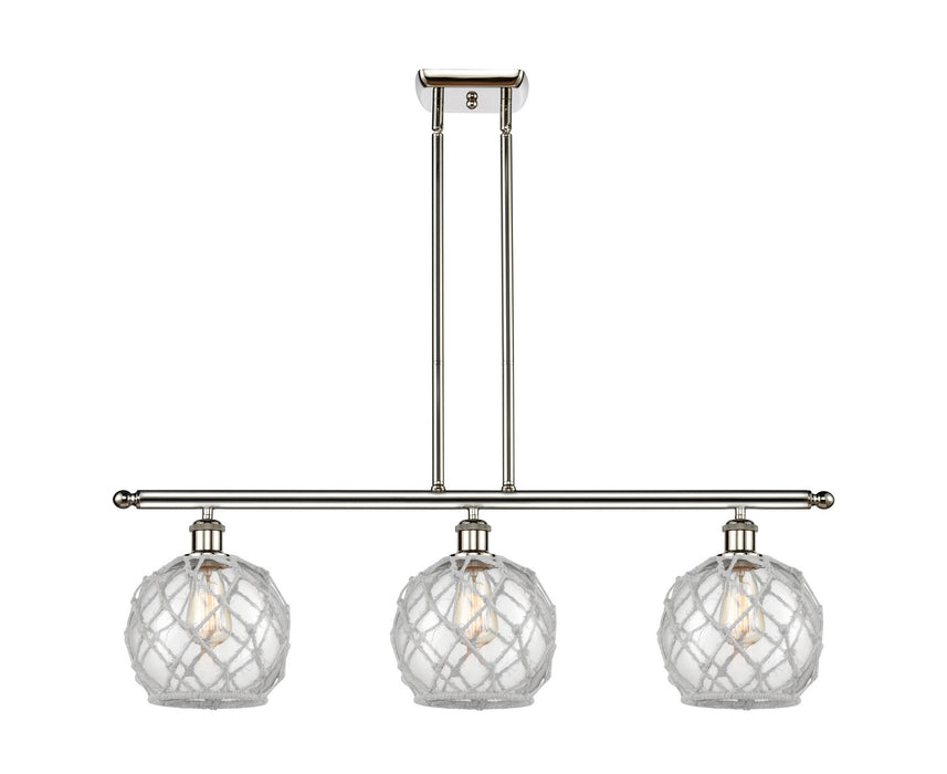Innovations 516-3I-PN-G122-8RW-LED LED Island Pendant, Polished Nickel