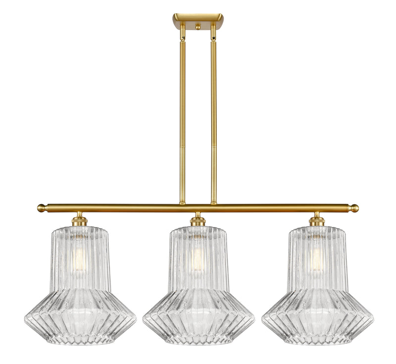 Innovations 516-3I-SG-G212-LED LED Island Pendant, Satin Gold