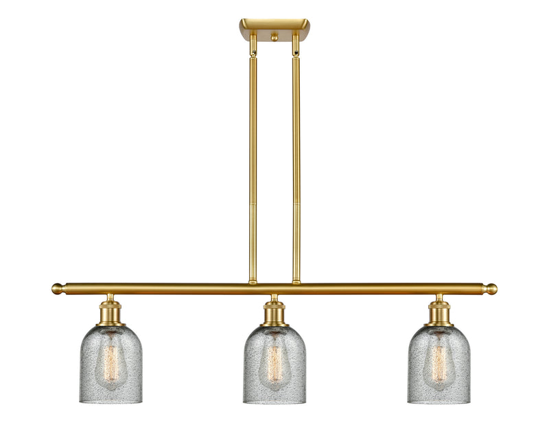 Innovations 516-3I-SG-G257-LED LED Island Pendant, Satin Gold