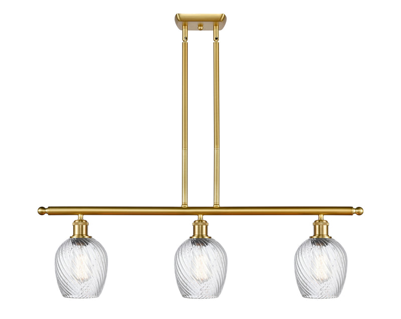Innovations 516-3I-SG-G292-LED LED Island Pendant, Satin Gold