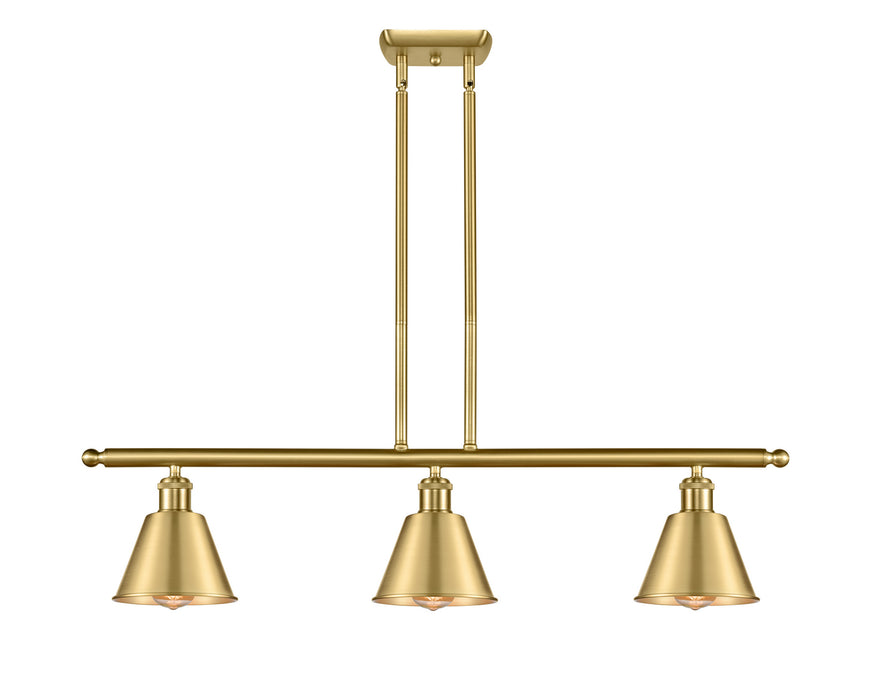 Innovations 516-3I-SG-M8-LED LED Island Pendant, Satin Gold