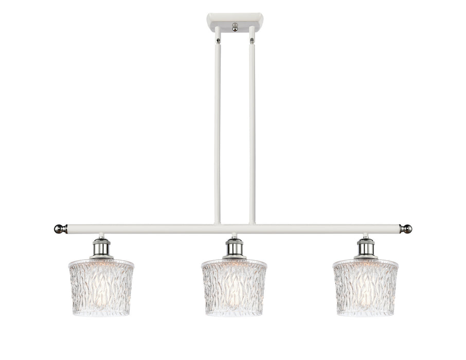 Innovations 516-3I-WPC-G402-LED LED Island Pendant, White Polished Chrome