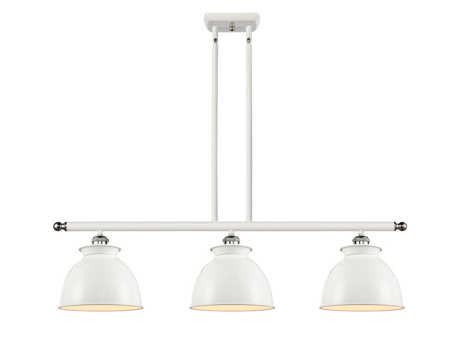 Innovations 516-3I-WPC-M14-W Three Light Island Pendant, White Polished Chrome