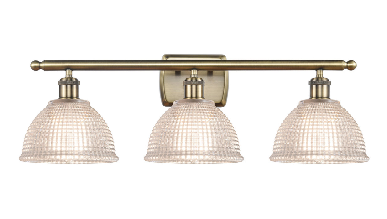 Innovations 516-3W-AB-G422 Three Light Bath Vanity, Antique Brass