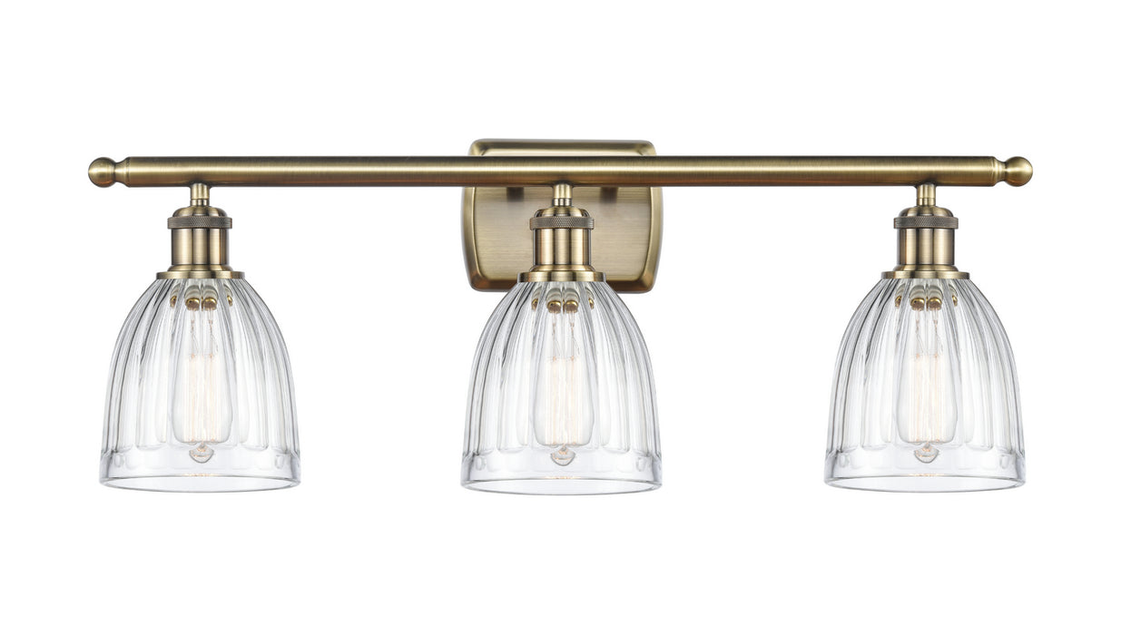 Innovations 516-3W-AB-G442 Three Light Bath Vanity, Antique Brass