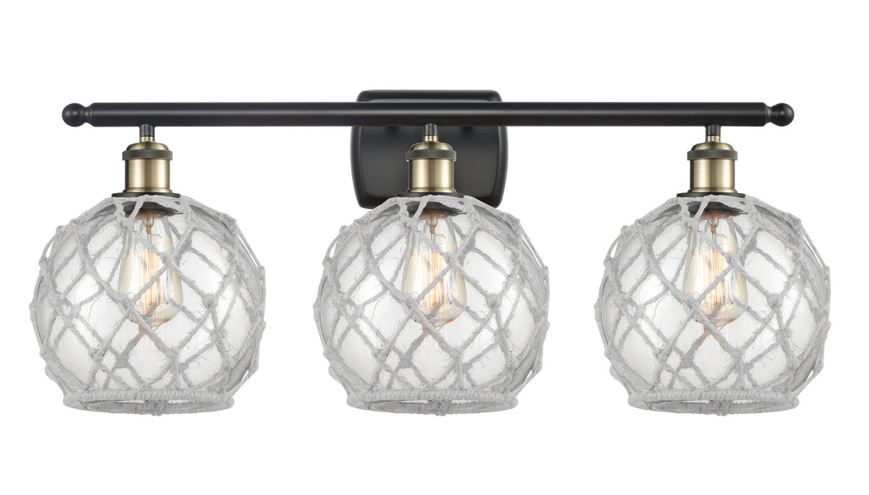 Innovations 516-3W-BAB-G122-8RW-LED LED Bath Vanity, Black Antique Brass