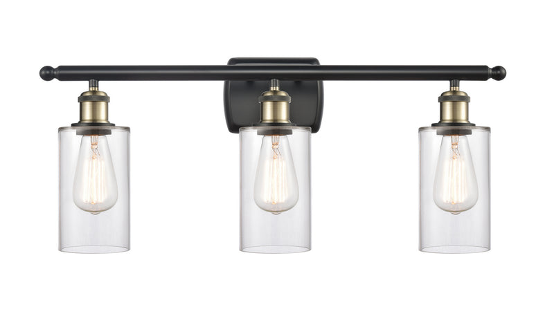 Innovations 516-3W-BAB-G802 Three Light Bath Vanity, Black Antique Brass