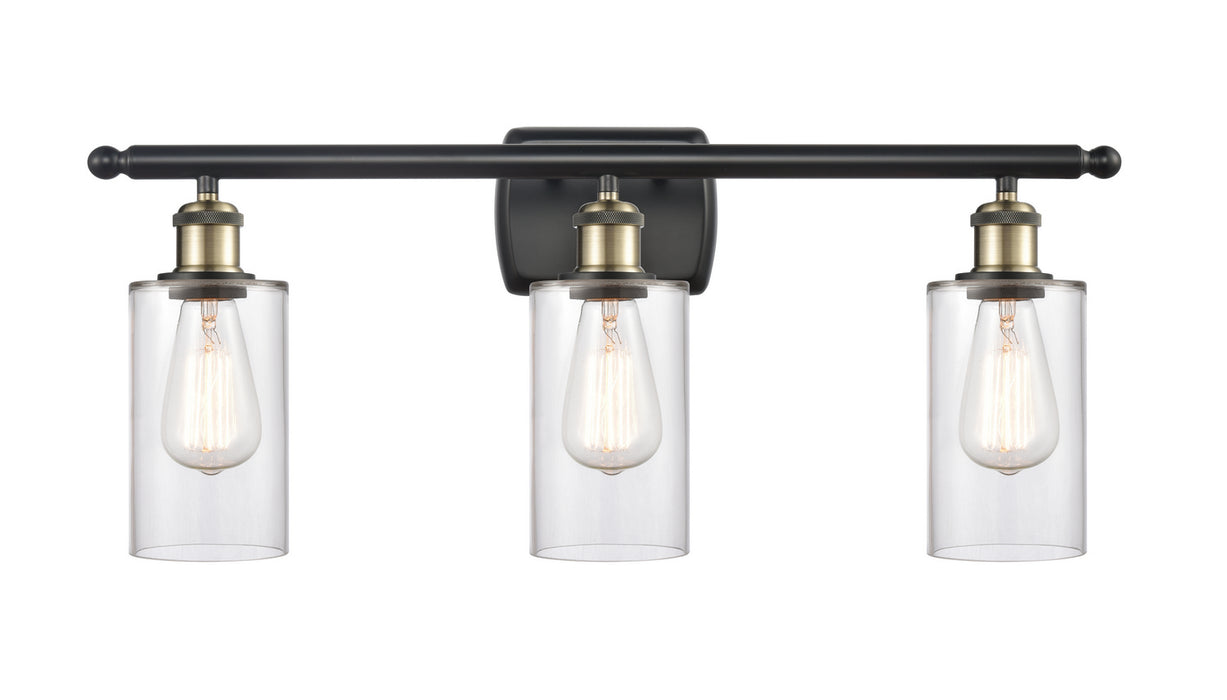 Innovations 516-3W-BAB-G802 Three Light Bath Vanity, Black Antique Brass