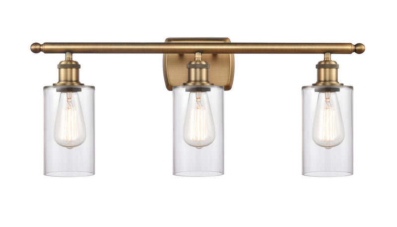 Innovations 516-3W-BB-G802 Three Light Bath Vanity, Brushed Brass